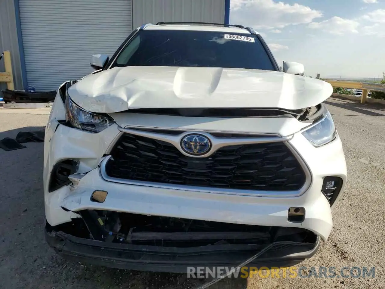5 fotografías del automóvil dañado 5TDHBRCH1LS508837 TOYOTA HIGHLANDER 2020