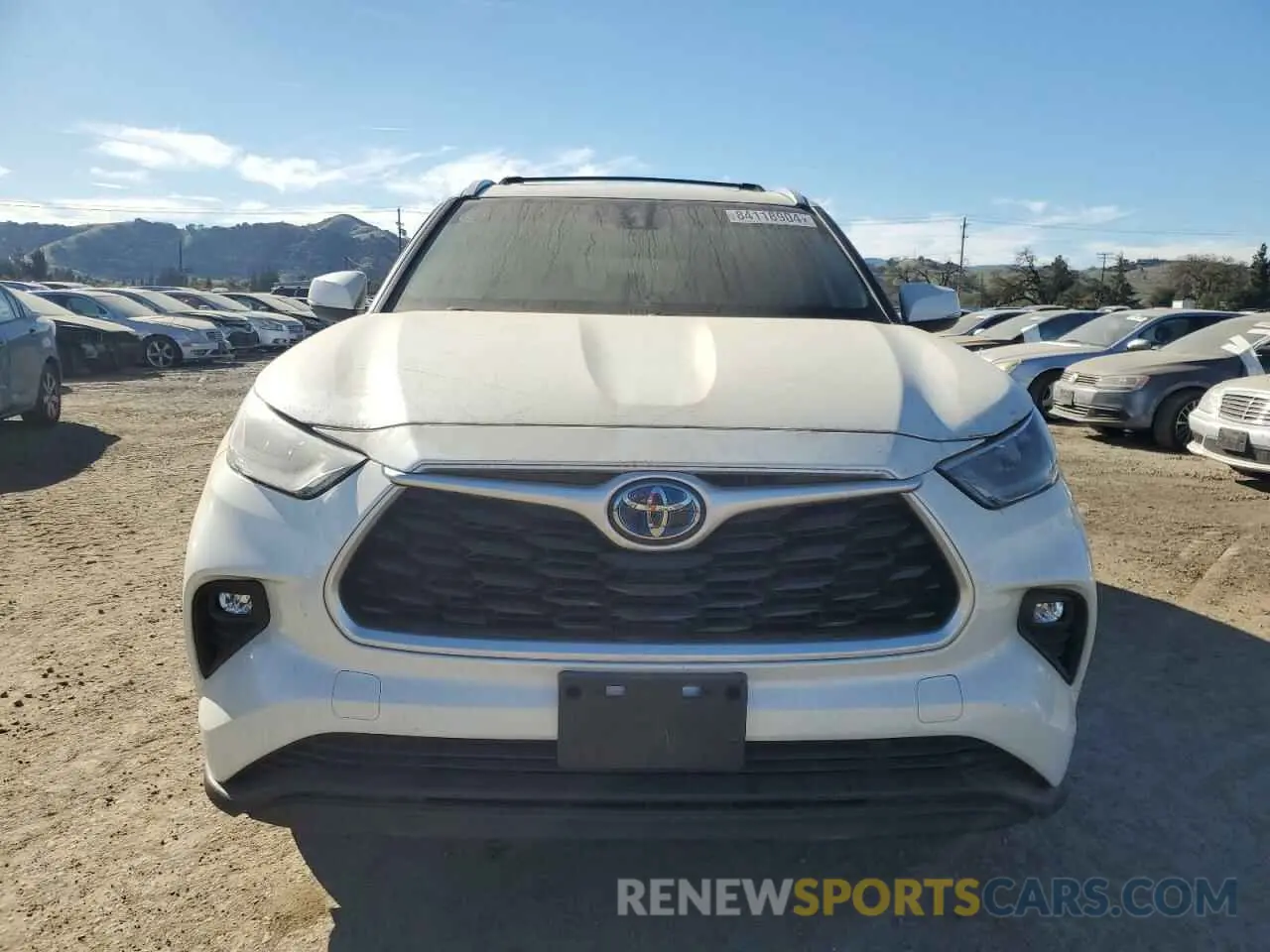 5 fotografías del automóvil dañado 5TDHBRCH4LS506774 TOYOTA HIGHLANDER 2020