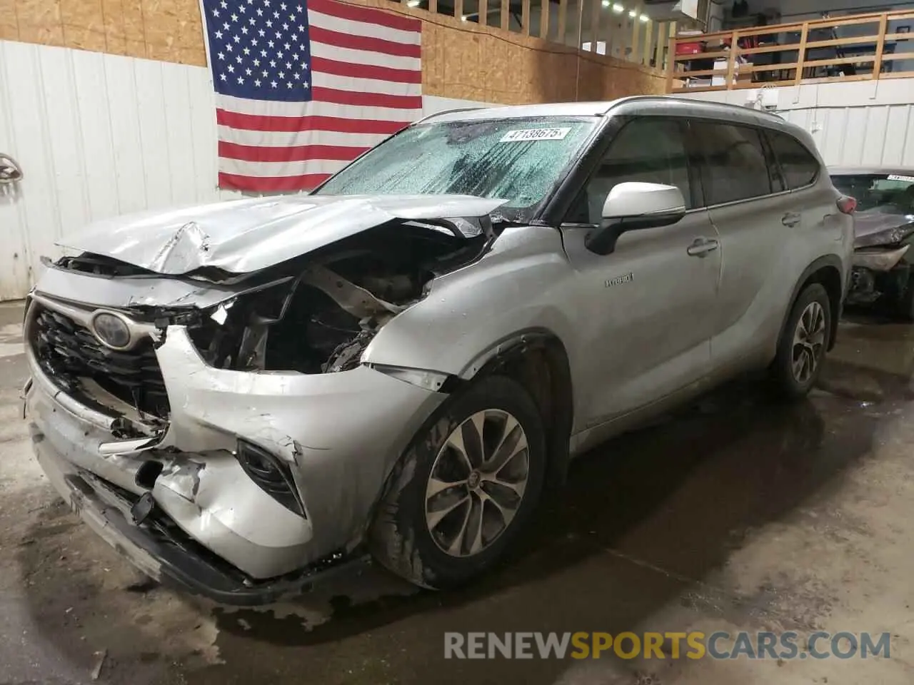 1 fotografías del automóvil dañado 5TDHBRCH6LS502256 TOYOTA HIGHLANDER 2020