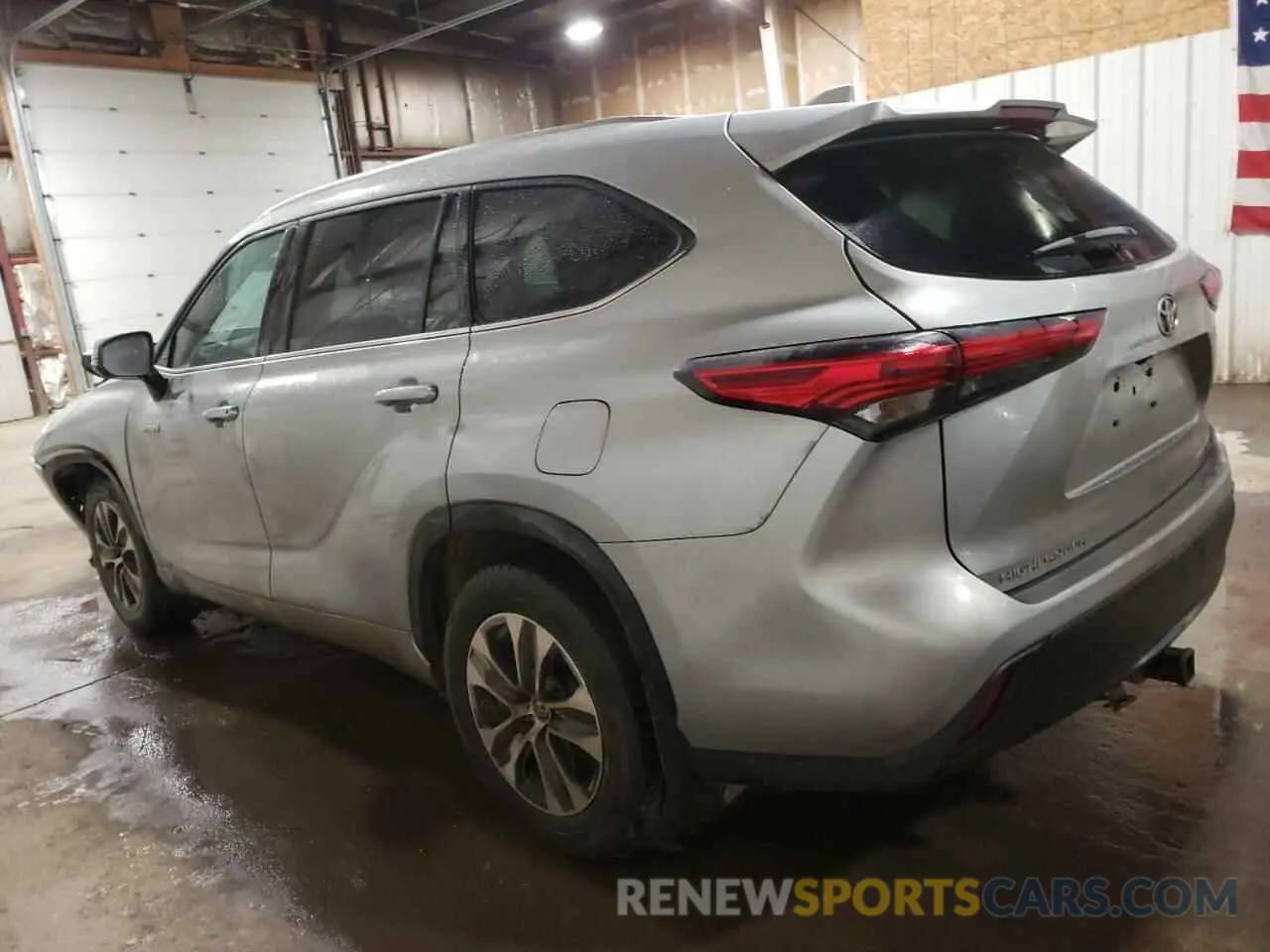 2 fotografías del automóvil dañado 5TDHBRCH6LS502256 TOYOTA HIGHLANDER 2020