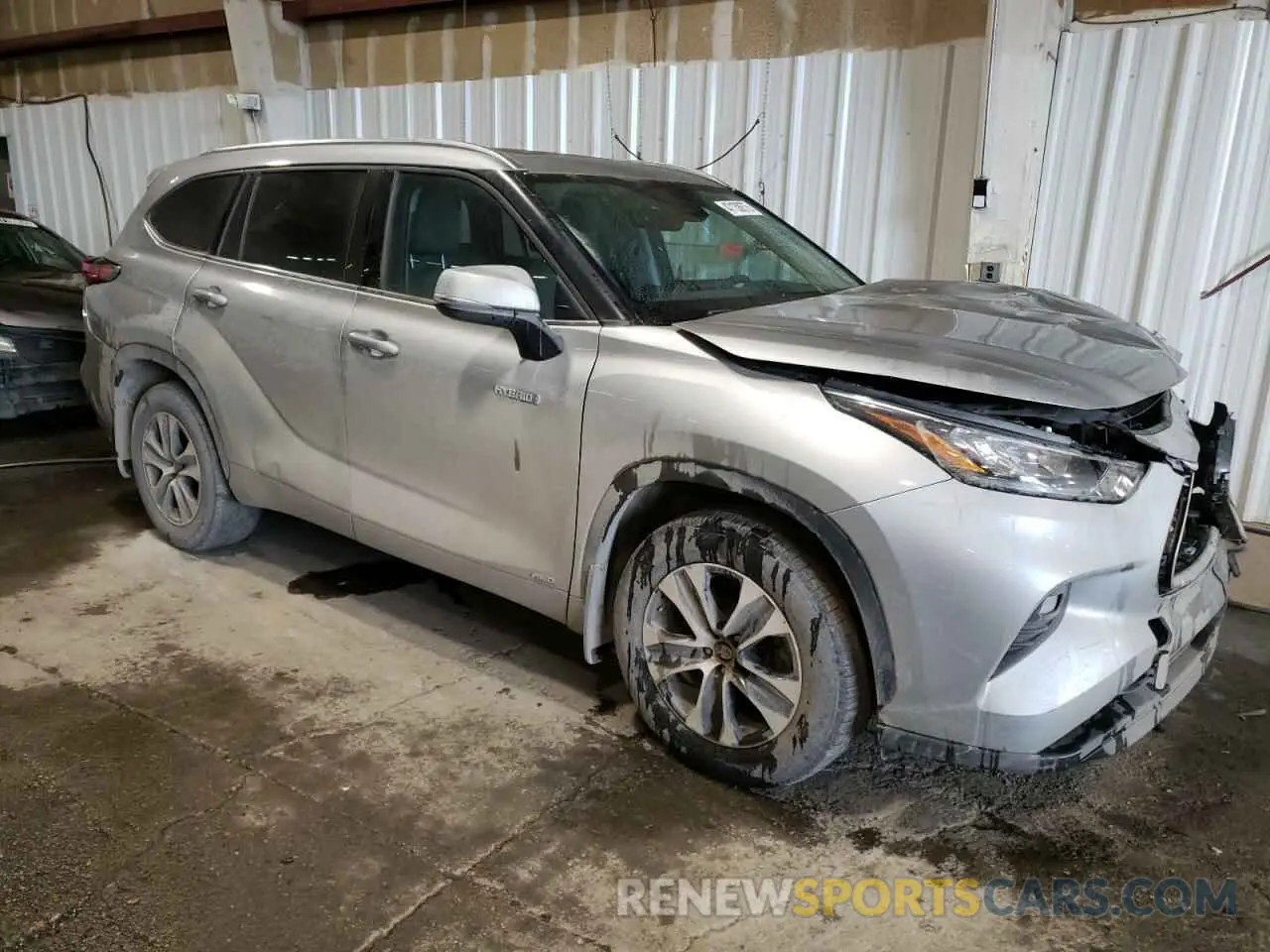 4 fotografías del automóvil dañado 5TDHBRCH6LS502256 TOYOTA HIGHLANDER 2020