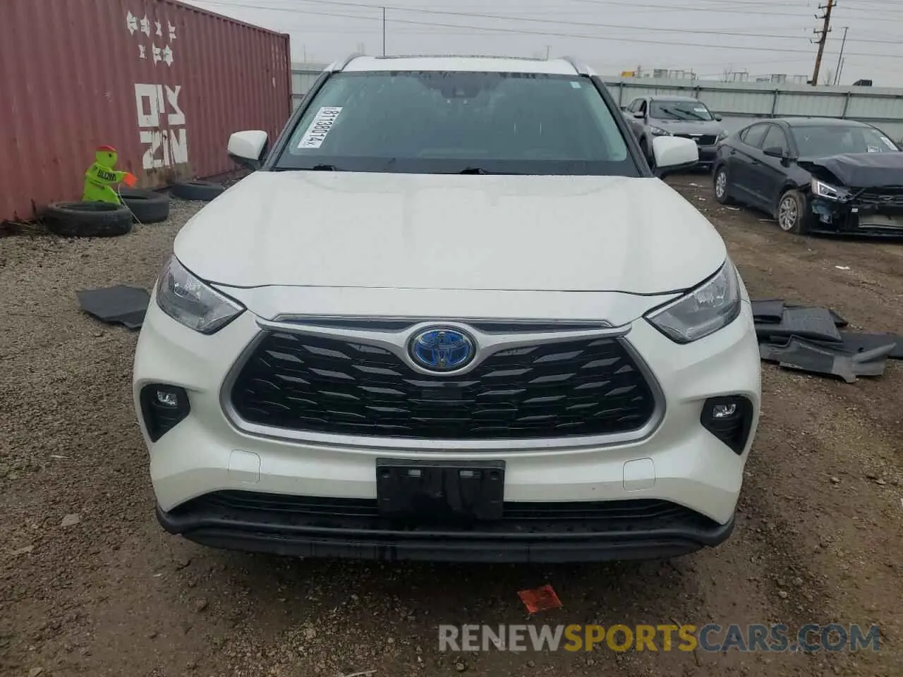5 fotografías del automóvil dañado 5TDHBRCH7LS503884 TOYOTA HIGHLANDER 2020