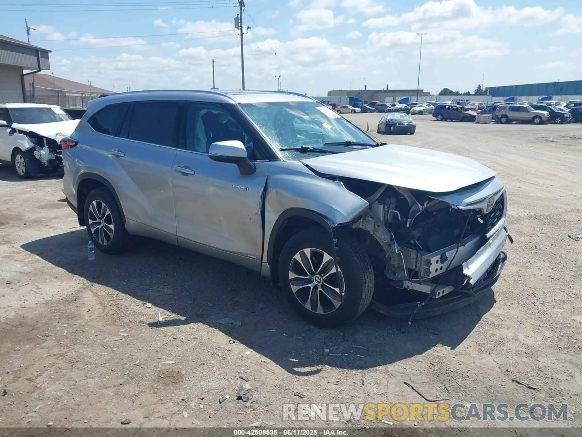 1 fotografías del automóvil dañado 5TDHBRCH9LS502798 TOYOTA HIGHLANDER 2020