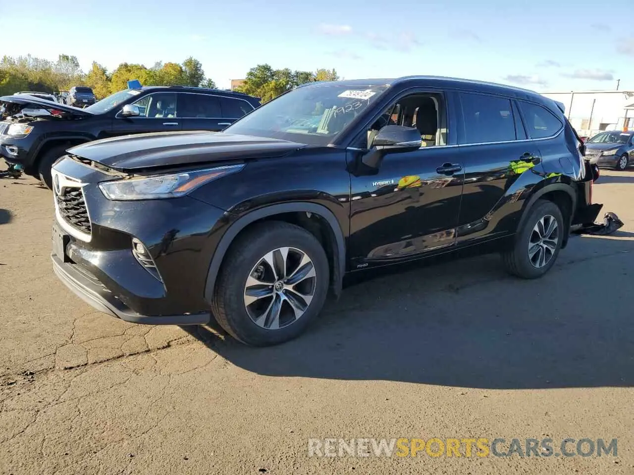 1 fotografías del automóvil dañado 5TDHBRCHXLS505502 TOYOTA HIGHLANDER 2020