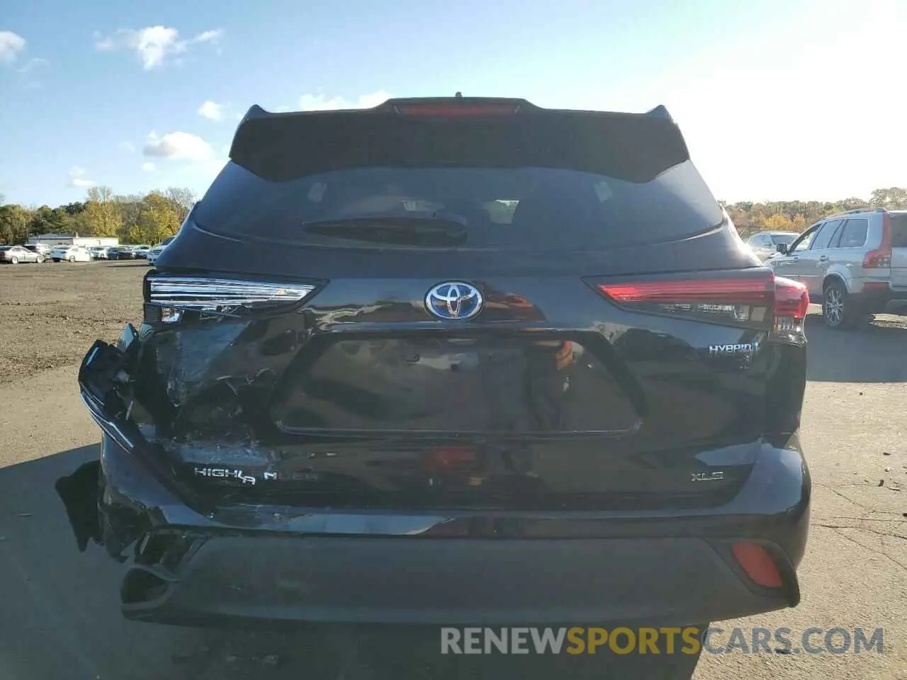 6 fotografías del automóvil dañado 5TDHBRCHXLS505502 TOYOTA HIGHLANDER 2020