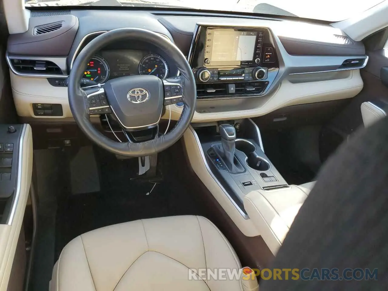 8 fotografías del automóvil dañado 5TDHBRCHXLS505502 TOYOTA HIGHLANDER 2020