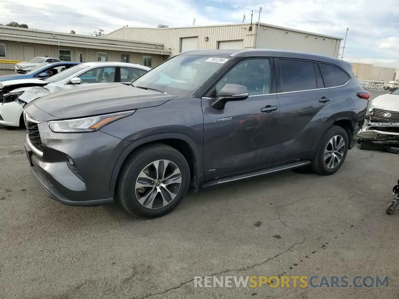 1 fotografías del automóvil dañado 5TDHBRCHXLS512661 TOYOTA HIGHLANDER 2020