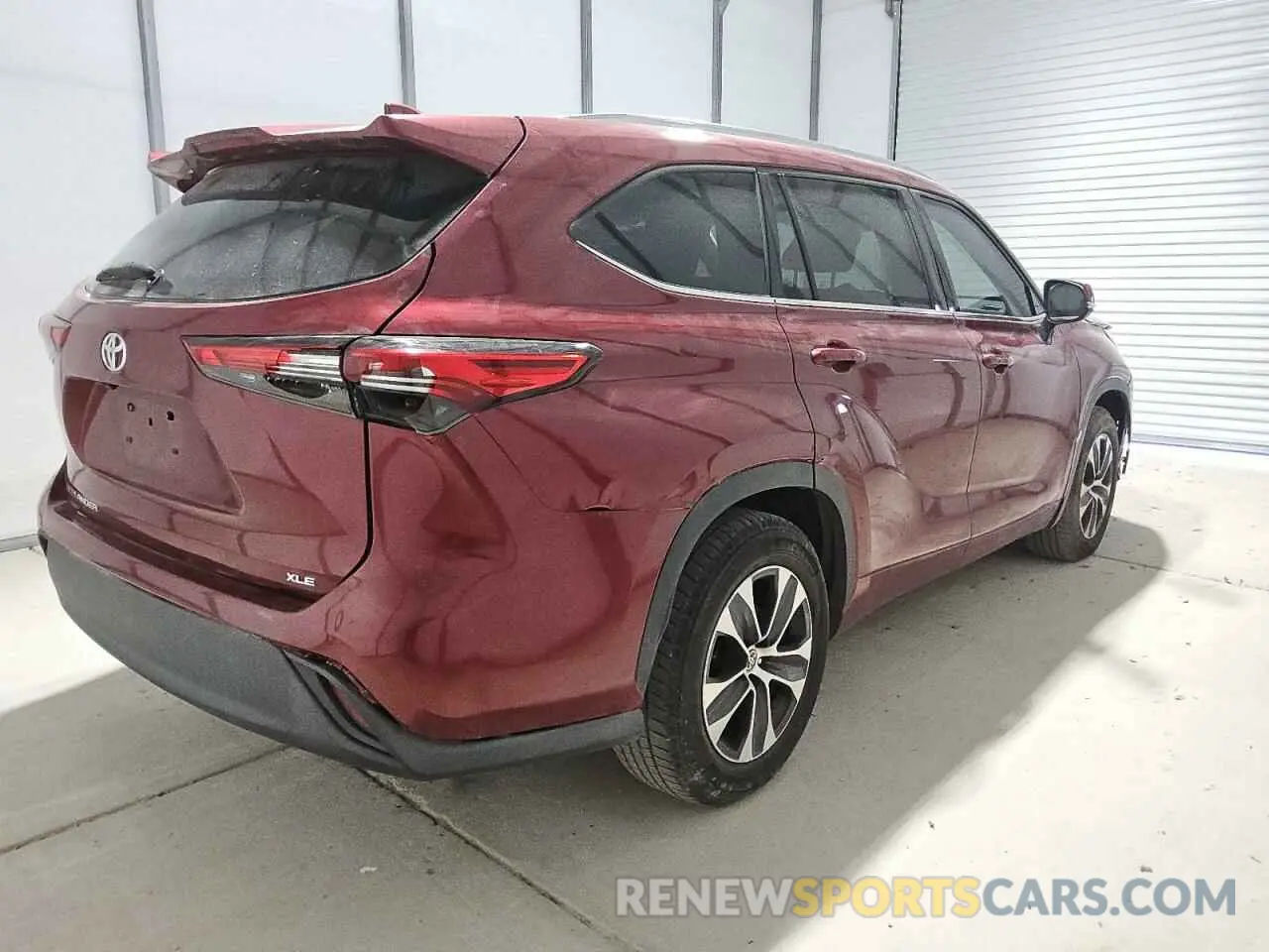 3 fotografías del automóvil dañado 5TDHZRAH0LS504910 TOYOTA HIGHLANDER 2020