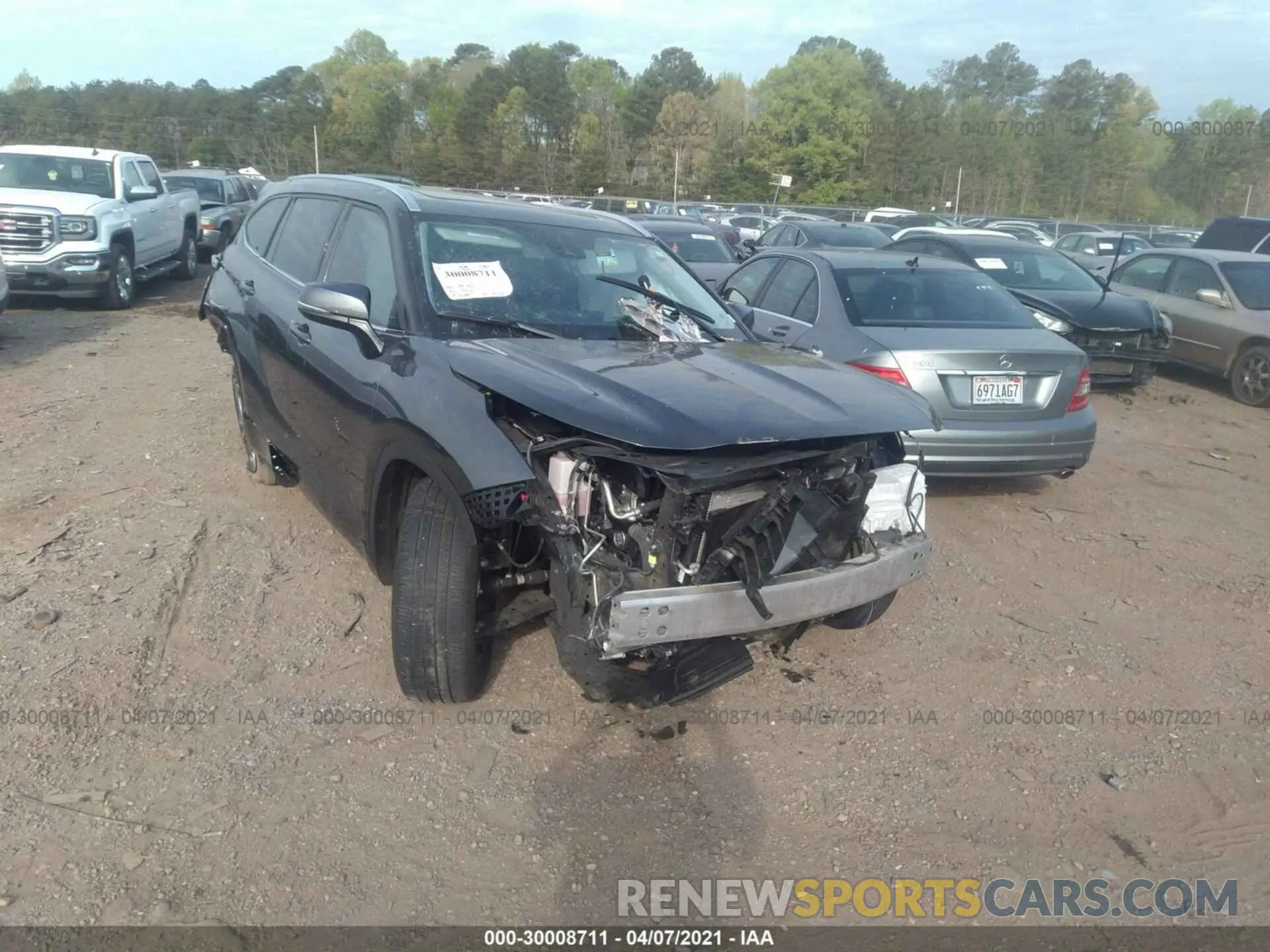 1 fotografías del automóvil dañado 5TDHZRAH1LS505547 TOYOTA HIGHLANDER 2020
