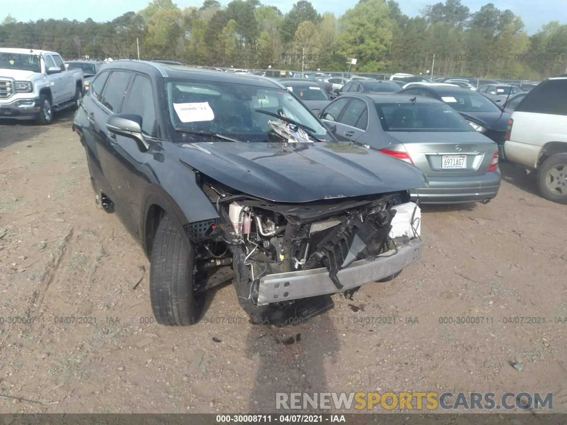 6 fotografías del automóvil dañado 5TDHZRAH1LS505547 TOYOTA HIGHLANDER 2020