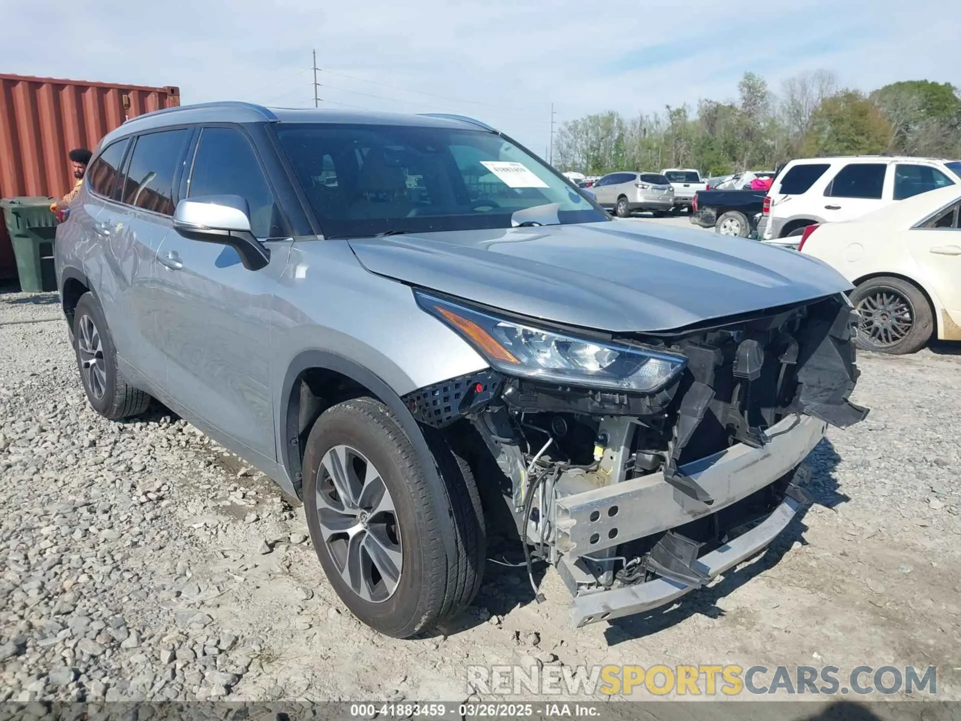 6 fotografías del automóvil dañado 5TDHZRAH1LS511607 TOYOTA HIGHLANDER 2020