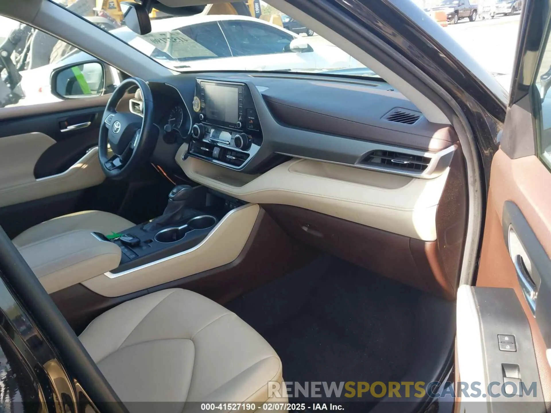 5 fotografías del automóvil dañado 5TDHZRAH2LS004537 TOYOTA HIGHLANDER 2020