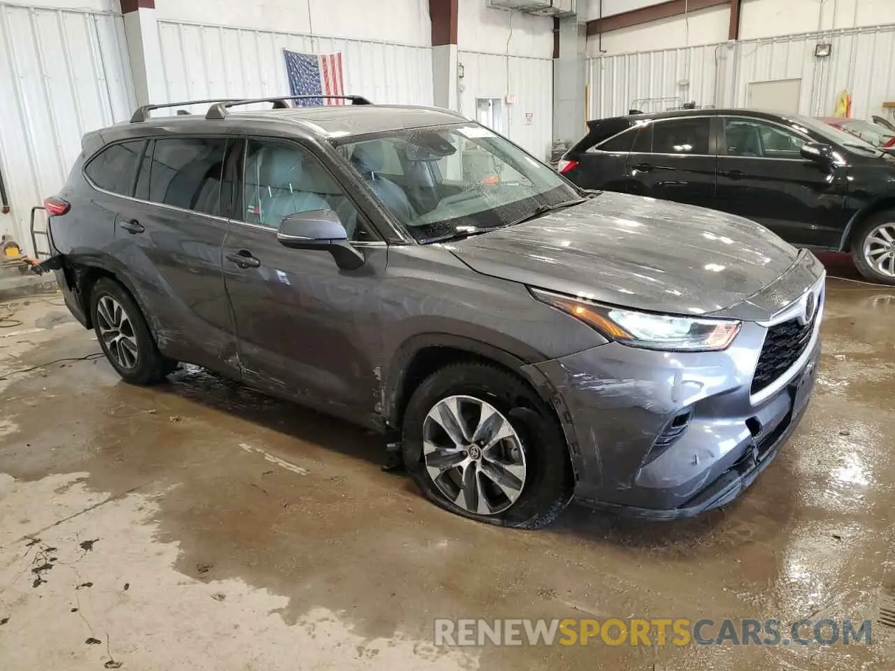 4 fotografías del automóvil dañado 5TDHZRAH2LS013609 TOYOTA HIGHLANDER 2020