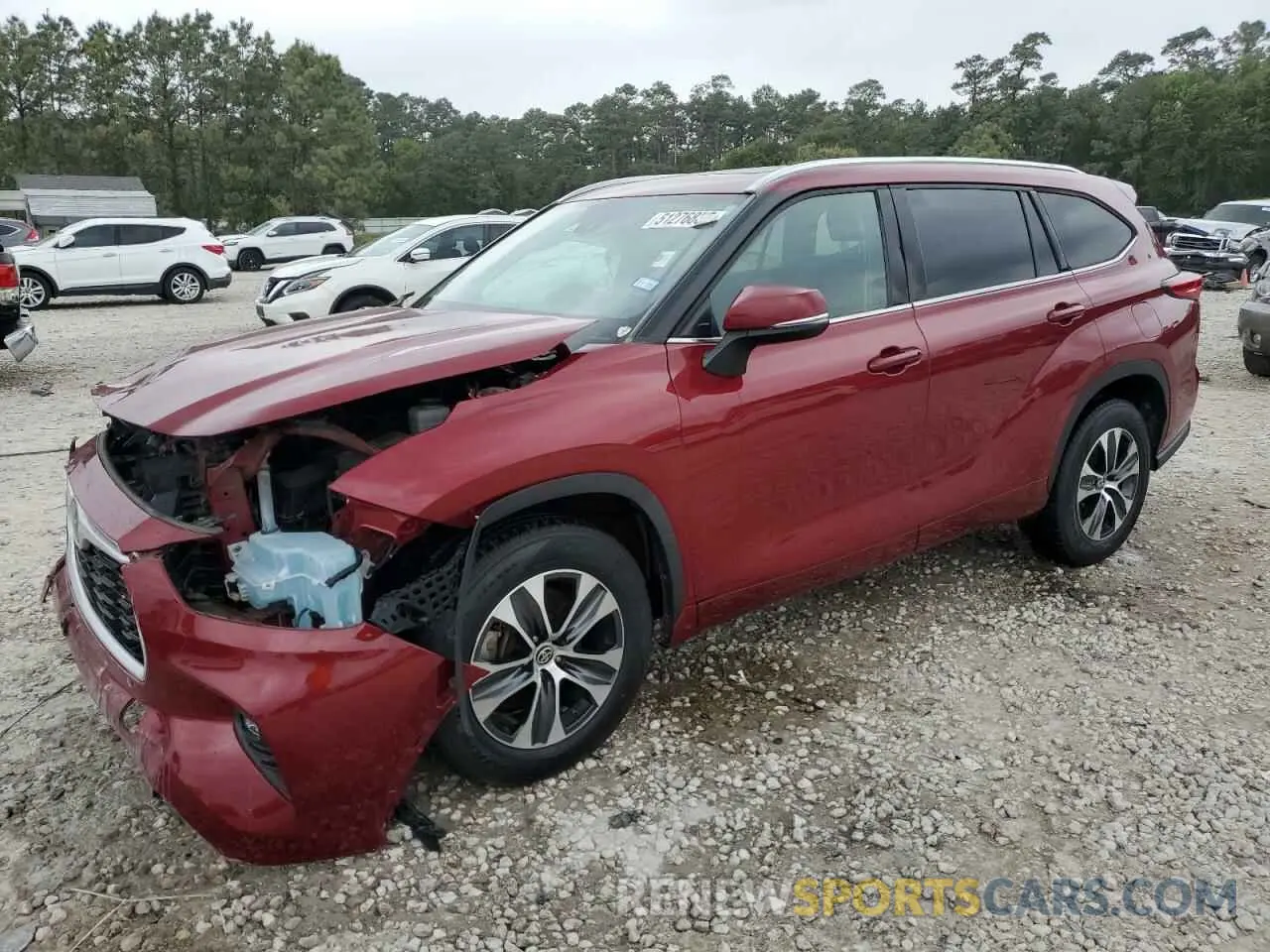 1 fotografías del automóvil dañado 5TDHZRAH5LS507561 TOYOTA HIGHLANDER 2020
