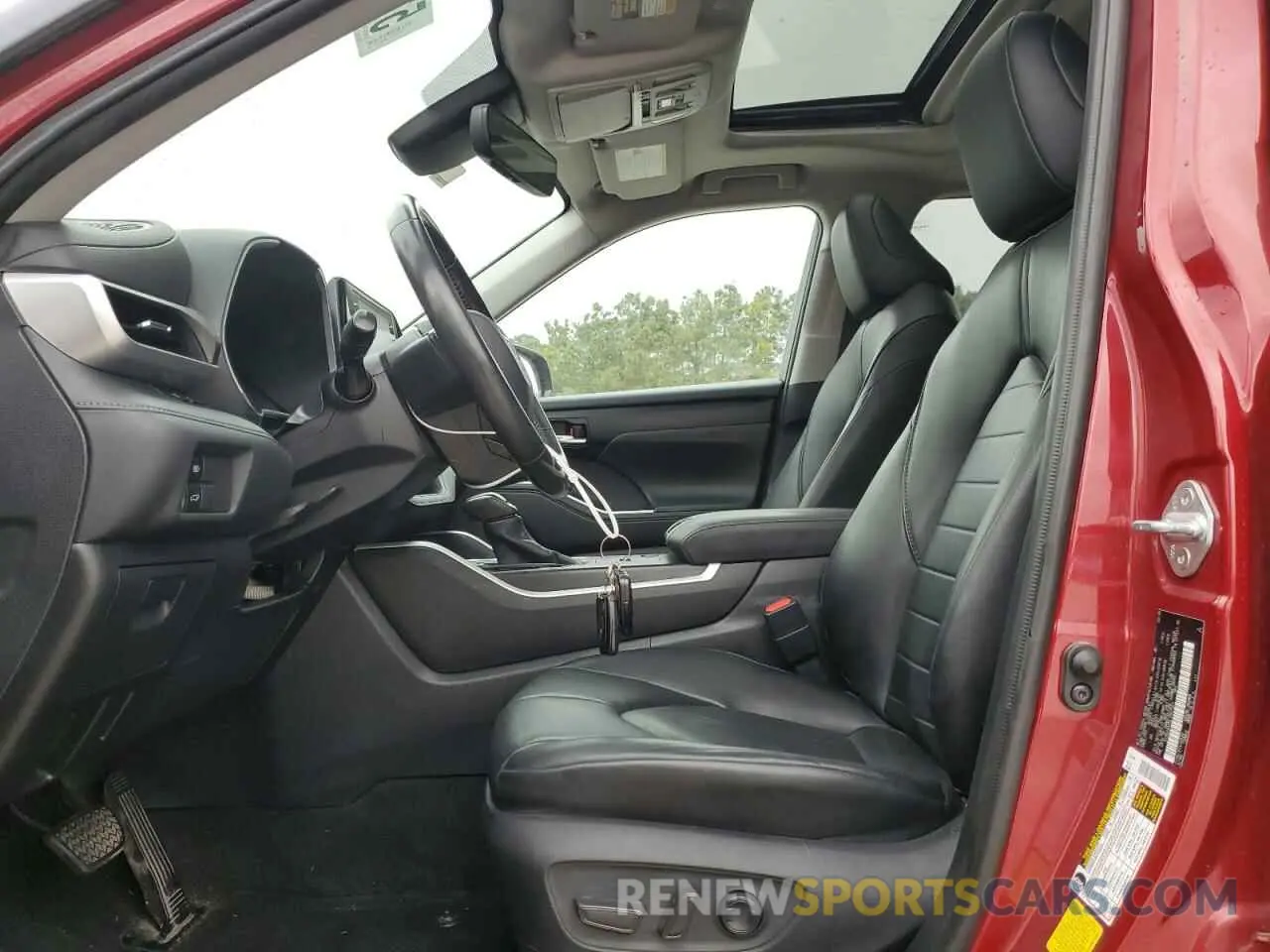 7 fotografías del automóvil dañado 5TDHZRAH5LS507561 TOYOTA HIGHLANDER 2020