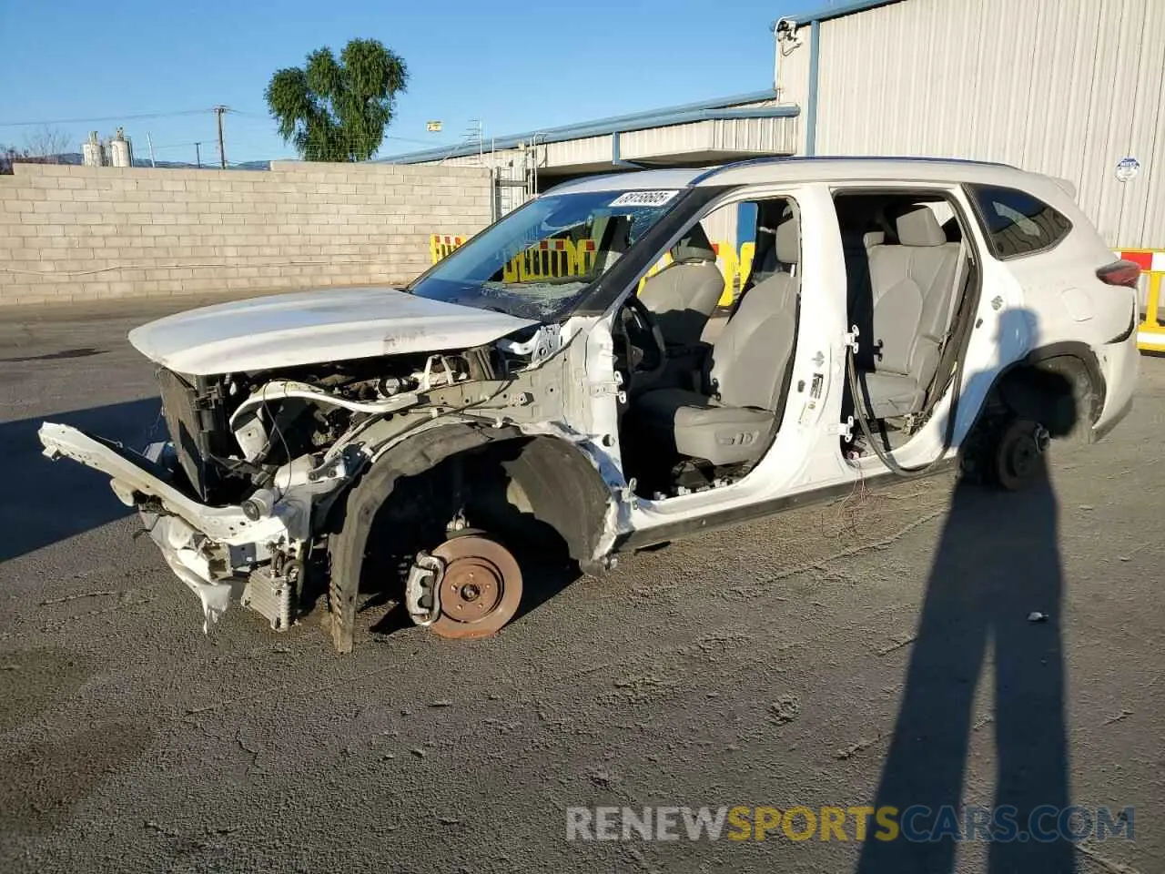 1 fotografías del automóvil dañado 5TDHZRAH6LS012561 TOYOTA HIGHLANDER 2020
