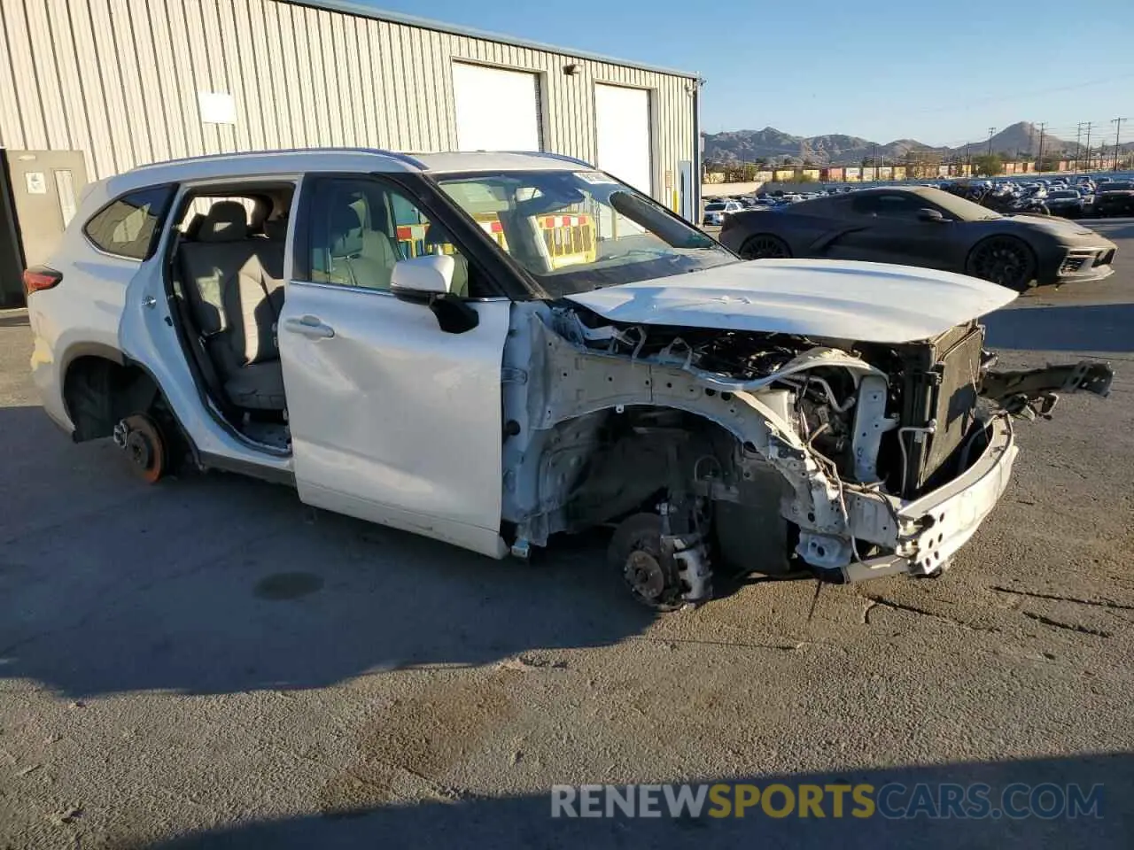 4 fotografías del automóvil dañado 5TDHZRAH6LS012561 TOYOTA HIGHLANDER 2020