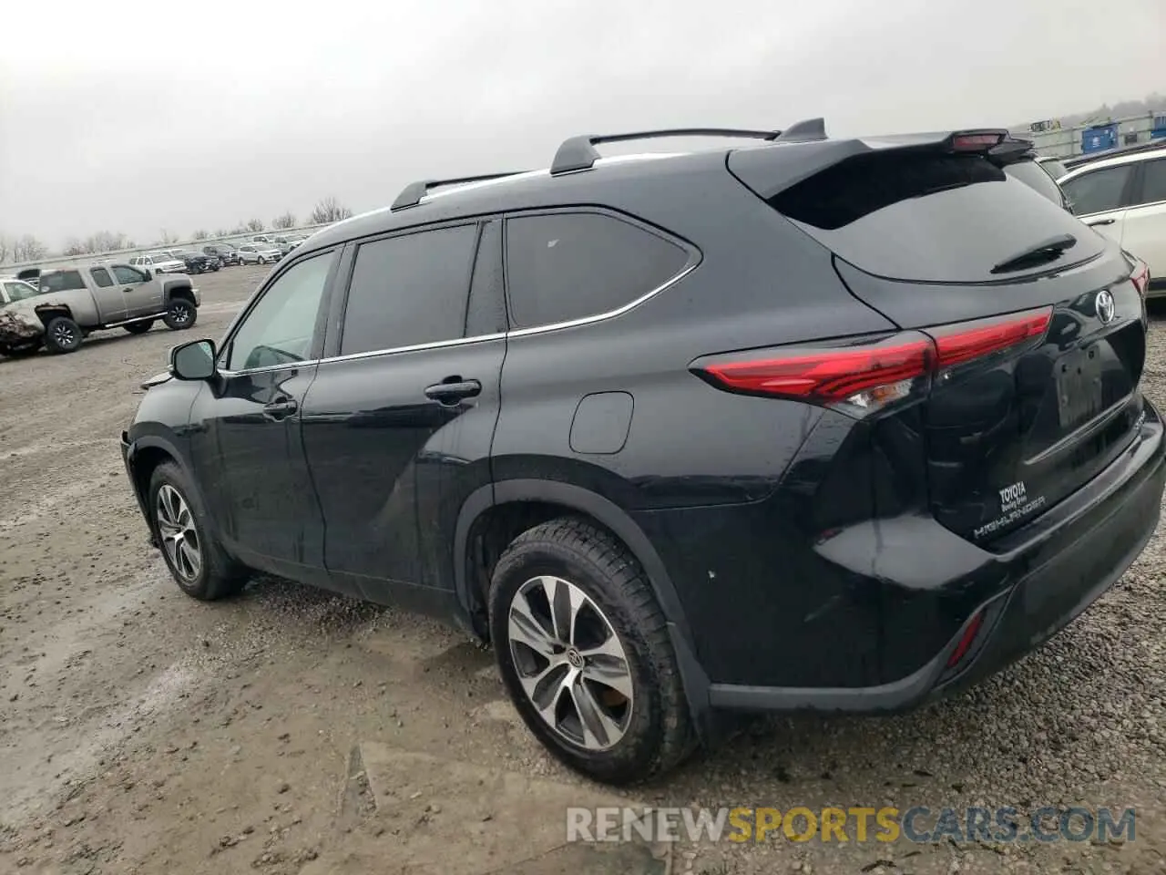 2 fotografías del automóvil dañado 5TDHZRBH0LS511869 TOYOTA HIGHLANDER 2020