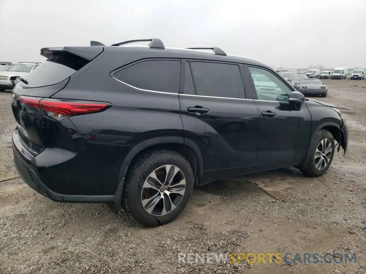 3 fotografías del automóvil dañado 5TDHZRBH0LS511869 TOYOTA HIGHLANDER 2020