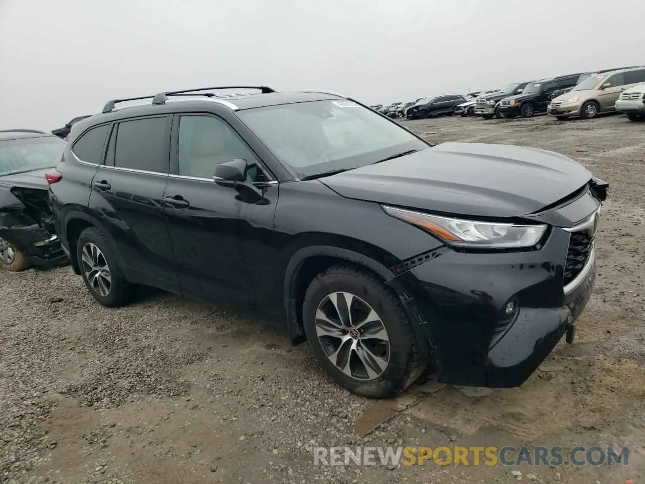 4 fotografías del automóvil dañado 5TDHZRBH0LS511869 TOYOTA HIGHLANDER 2020