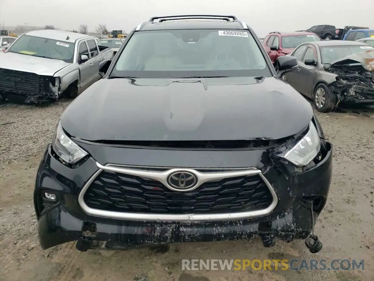 5 fotografías del automóvil dañado 5TDHZRBH0LS511869 TOYOTA HIGHLANDER 2020