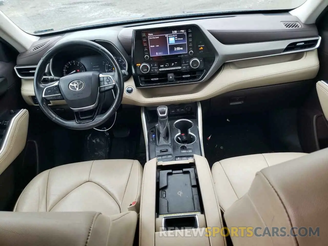 8 fotografías del automóvil dañado 5TDHZRBH0LS511869 TOYOTA HIGHLANDER 2020