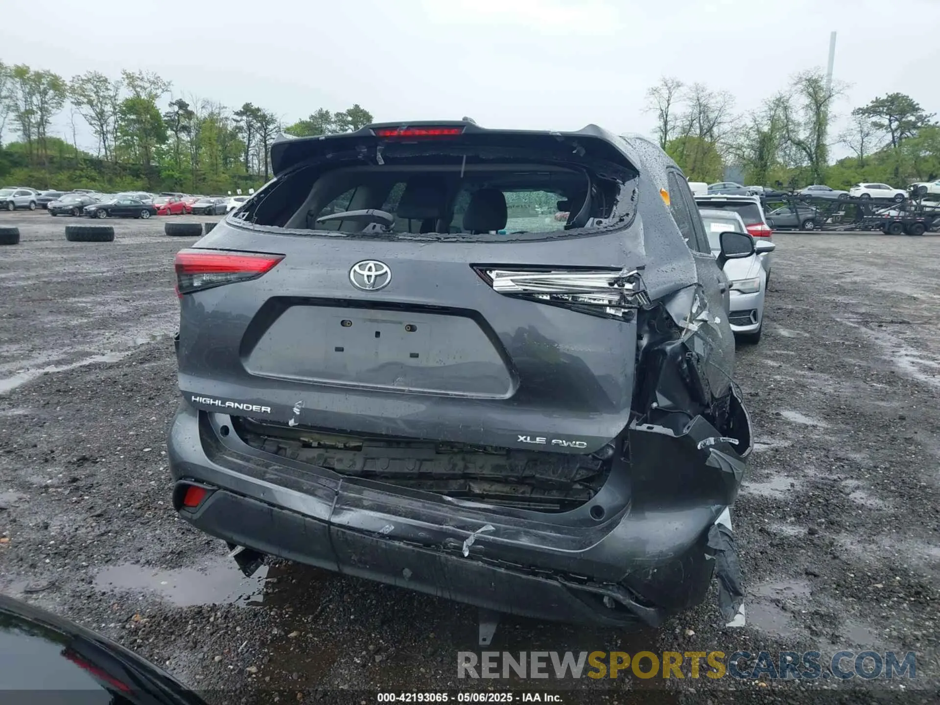 6 fotografías del automóvil dañado 5TDHZRBH1LS024941 TOYOTA HIGHLANDER 2020