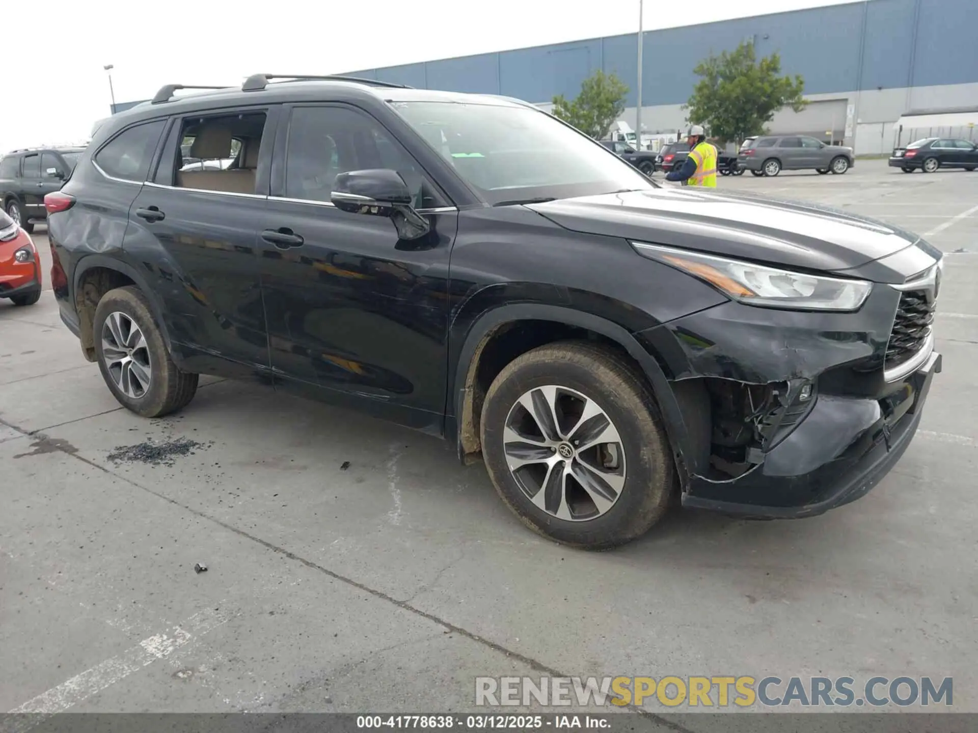 1 fotografías del automóvil dañado 5TDHZRBH1LS520094 TOYOTA HIGHLANDER 2020