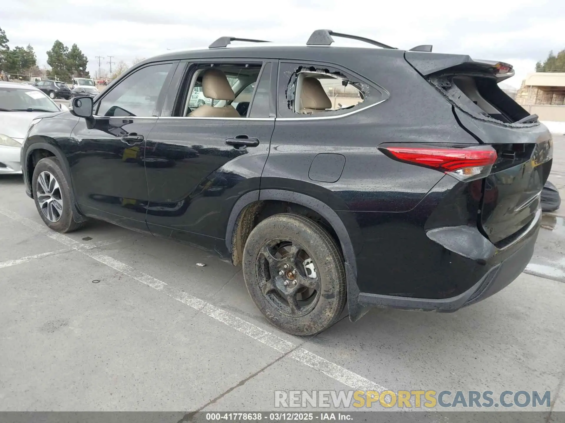 3 fotografías del automóvil dañado 5TDHZRBH1LS520094 TOYOTA HIGHLANDER 2020