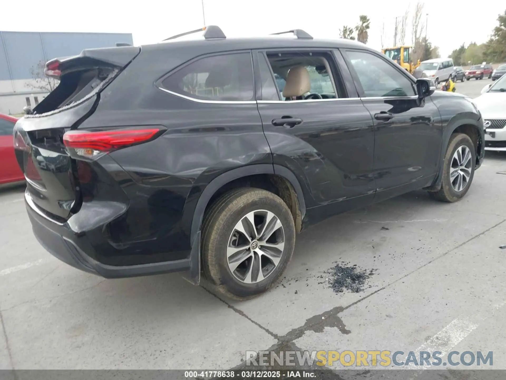 4 fotografías del automóvil dañado 5TDHZRBH1LS520094 TOYOTA HIGHLANDER 2020