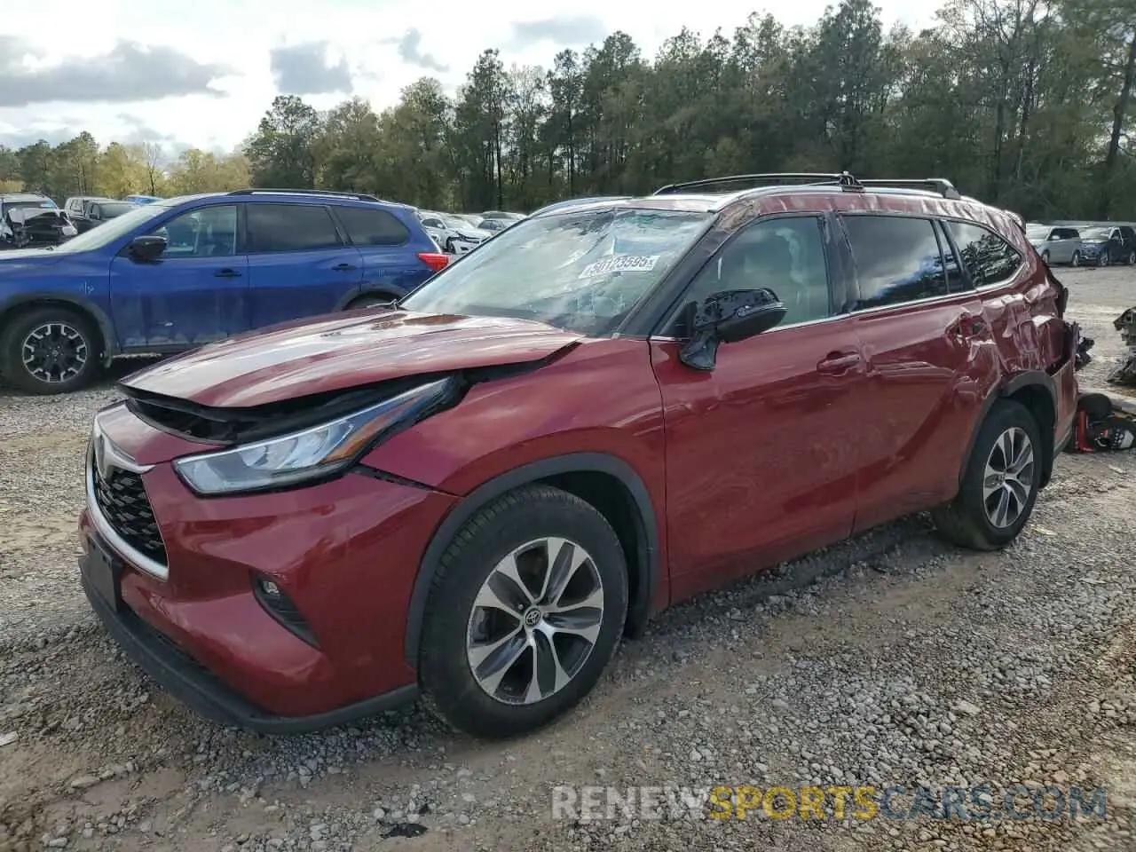 1 fotografías del automóvil dañado 5TDHZRBH2LS014340 TOYOTA HIGHLANDER 2020