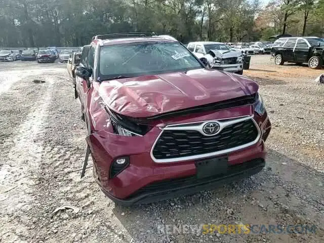 12 fotografías del automóvil dañado 5TDHZRBH2LS014340 TOYOTA HIGHLANDER 2020
