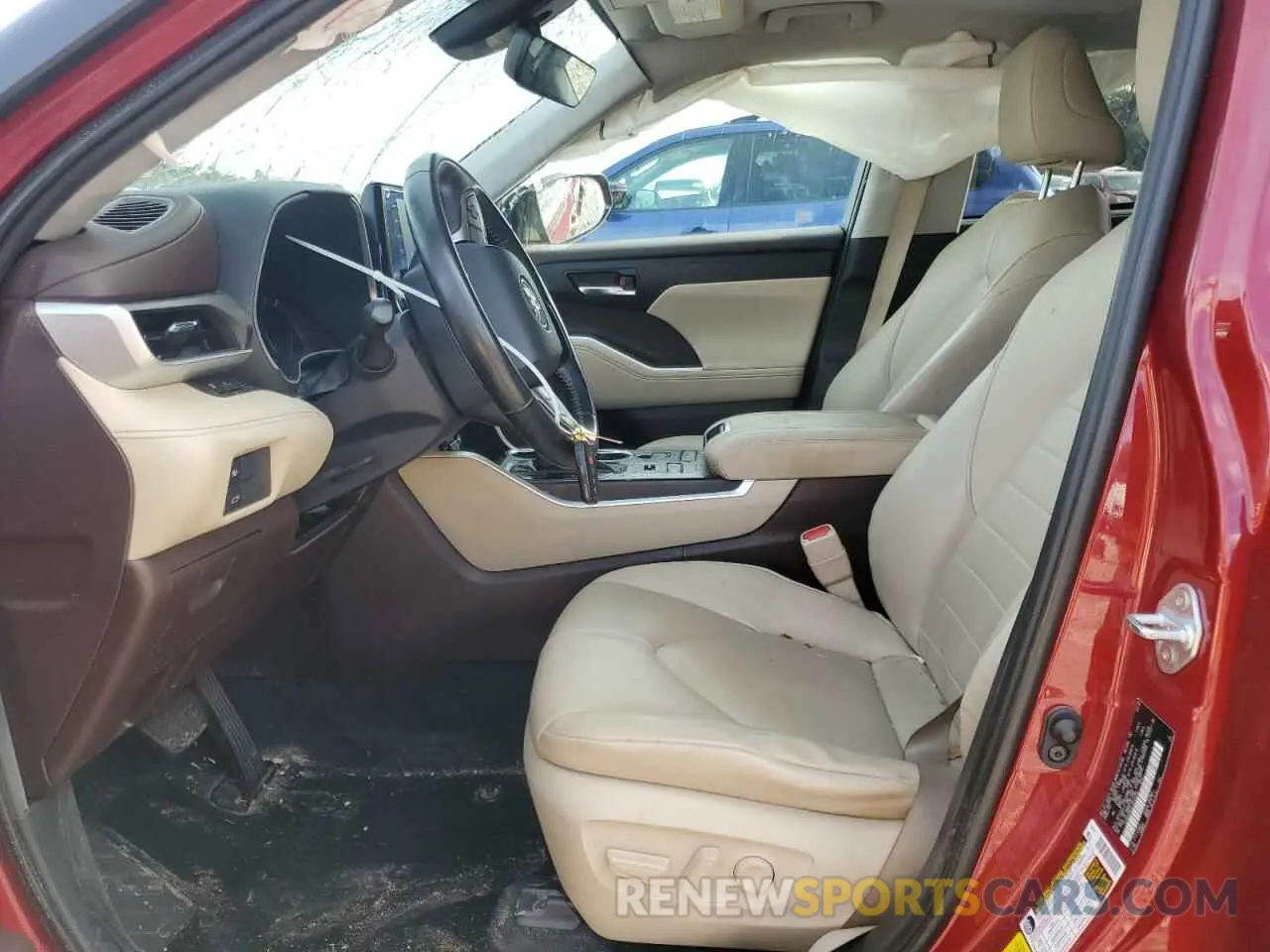 7 fotografías del automóvil dañado 5TDHZRBH2LS014340 TOYOTA HIGHLANDER 2020