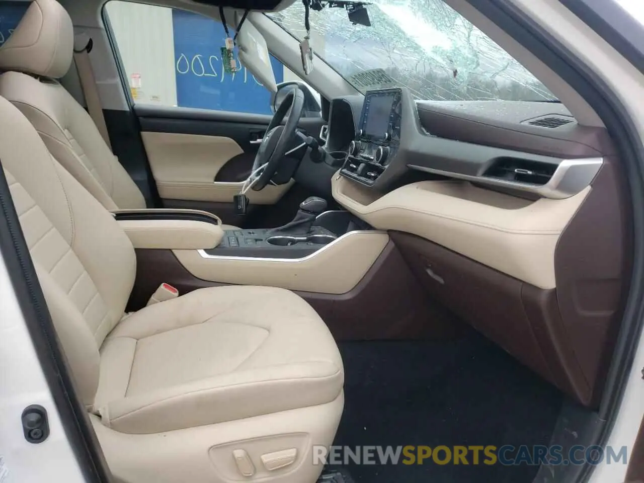 5 fotografías del automóvil dañado 5TDHZRBH2LS025970 TOYOTA HIGHLANDER 2020