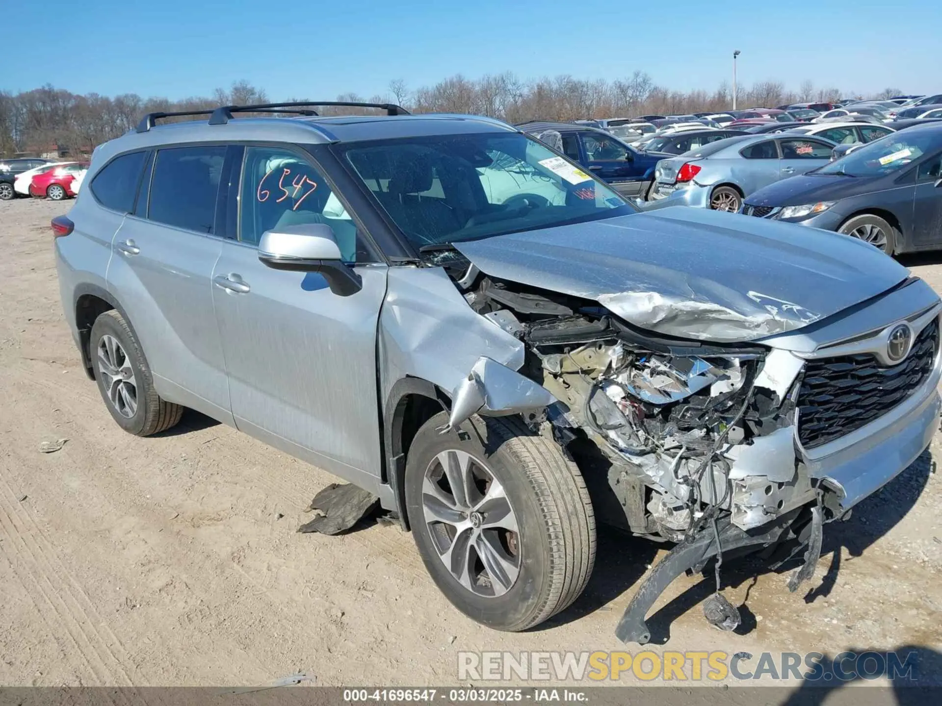 1 fotografías del automóvil dañado 5TDHZRBH4LS003176 TOYOTA HIGHLANDER 2020