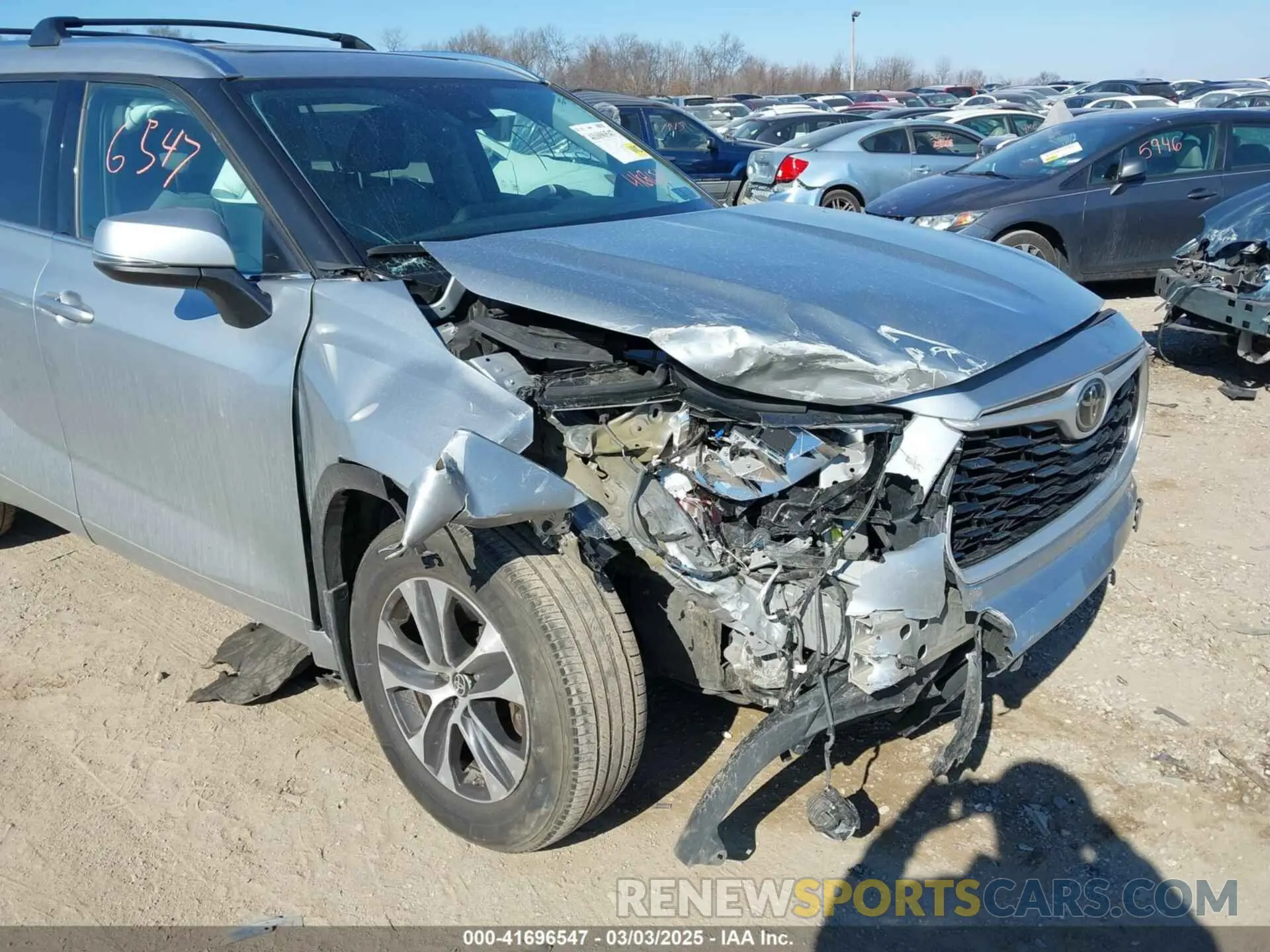6 fotografías del automóvil dañado 5TDHZRBH4LS003176 TOYOTA HIGHLANDER 2020