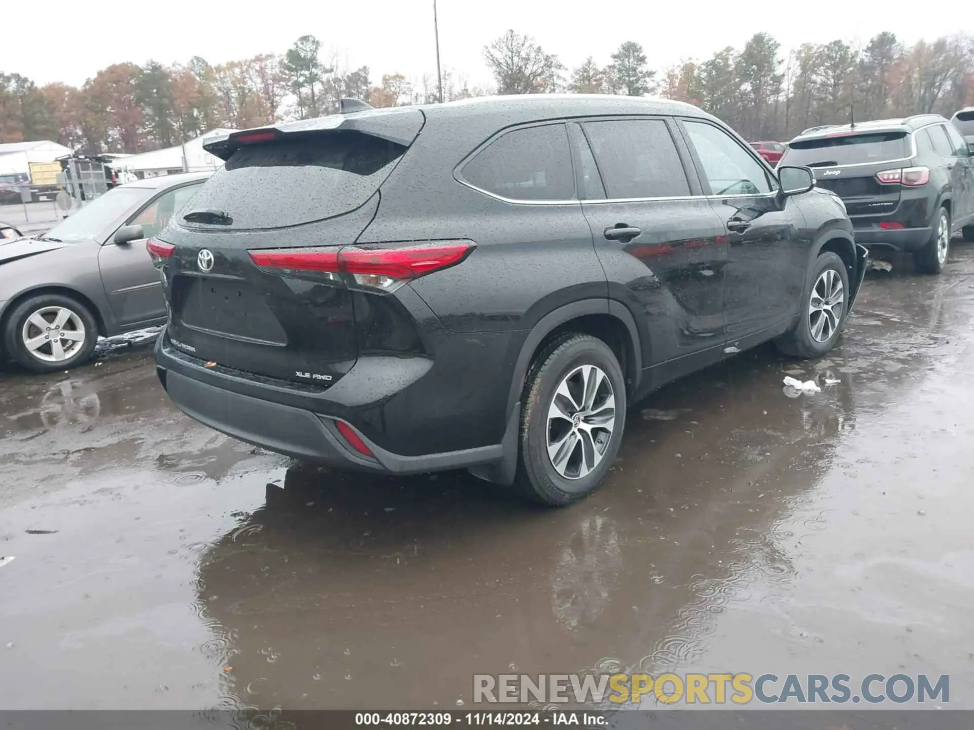 4 fotografías del automóvil dañado 5TDHZRBH4LS509560 TOYOTA HIGHLANDER 2020
