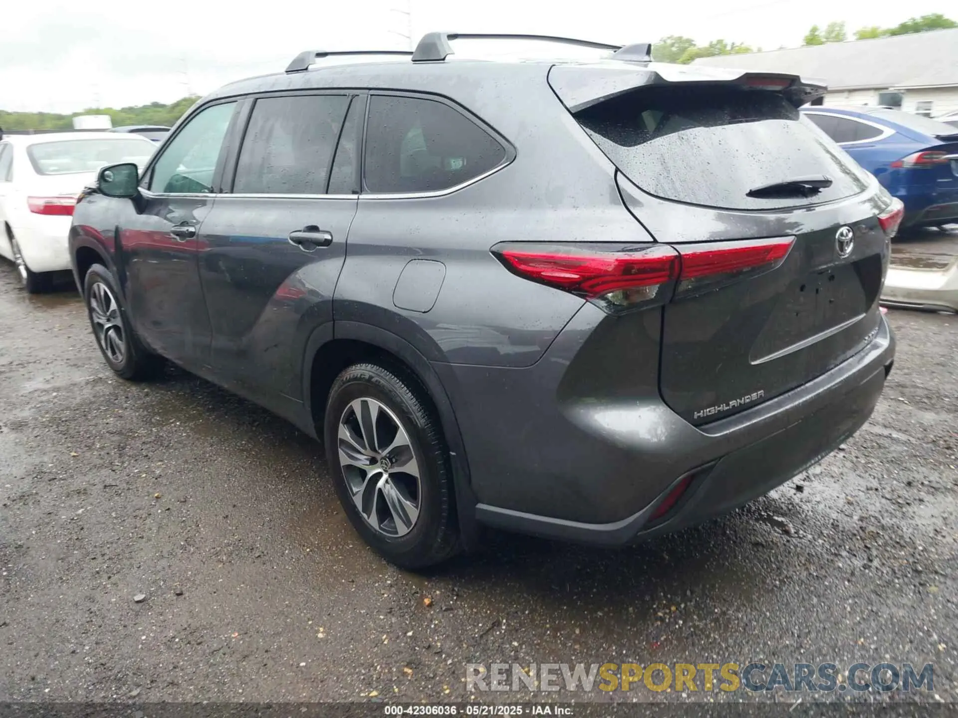 3 fotografías del automóvil dañado 5TDHZRBH5LS054069 TOYOTA HIGHLANDER 2020