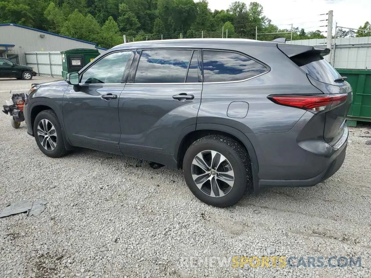 2 fotografías del automóvil dañado 5TDHZRBH6LS004698 TOYOTA HIGHLANDER 2020
