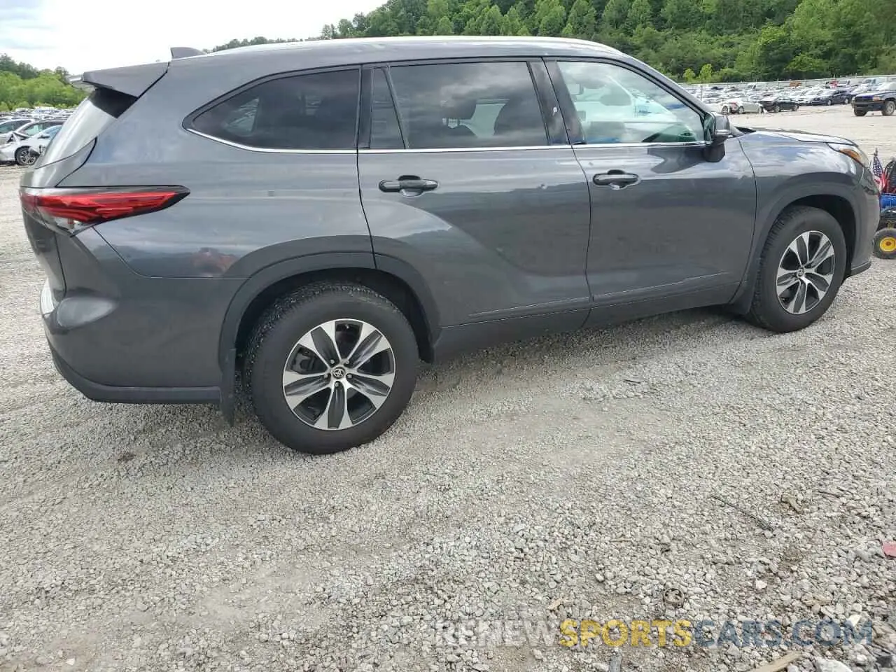 3 fotografías del automóvil dañado 5TDHZRBH6LS004698 TOYOTA HIGHLANDER 2020