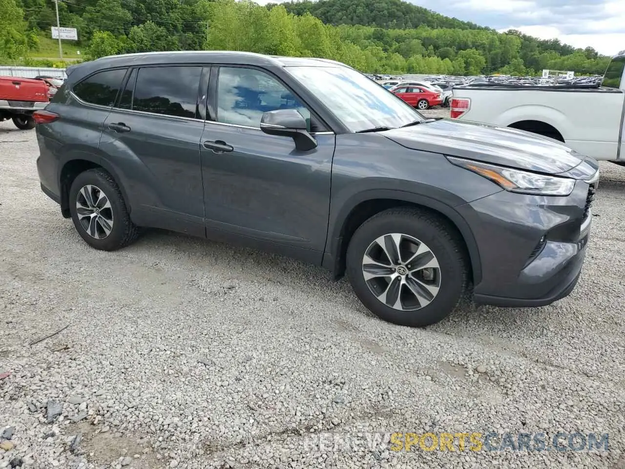 4 fotografías del automóvil dañado 5TDHZRBH6LS004698 TOYOTA HIGHLANDER 2020