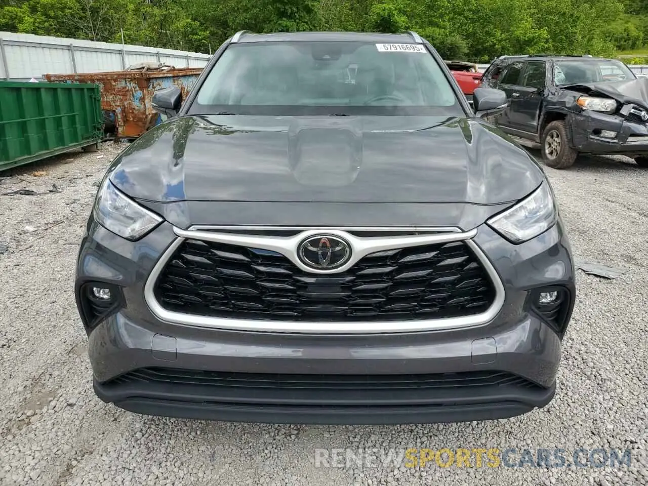 5 fotografías del automóvil dañado 5TDHZRBH6LS004698 TOYOTA HIGHLANDER 2020