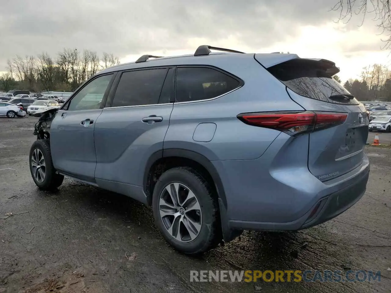 2 fotografías del automóvil dañado 5TDHZRBH6LS028399 TOYOTA HIGHLANDER 2020