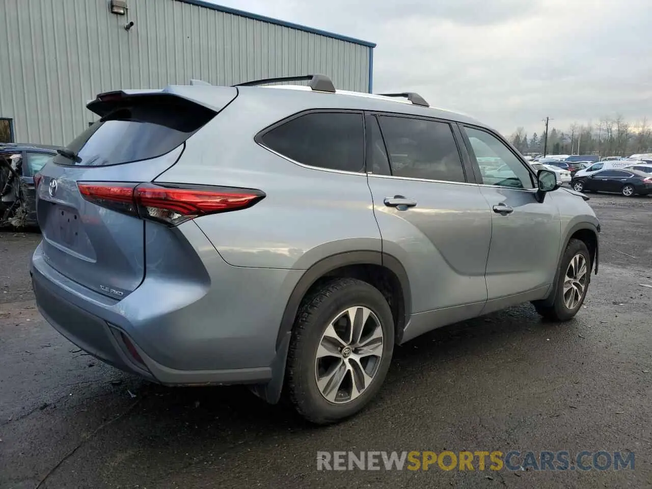 3 fotografías del automóvil dañado 5TDHZRBH6LS028399 TOYOTA HIGHLANDER 2020