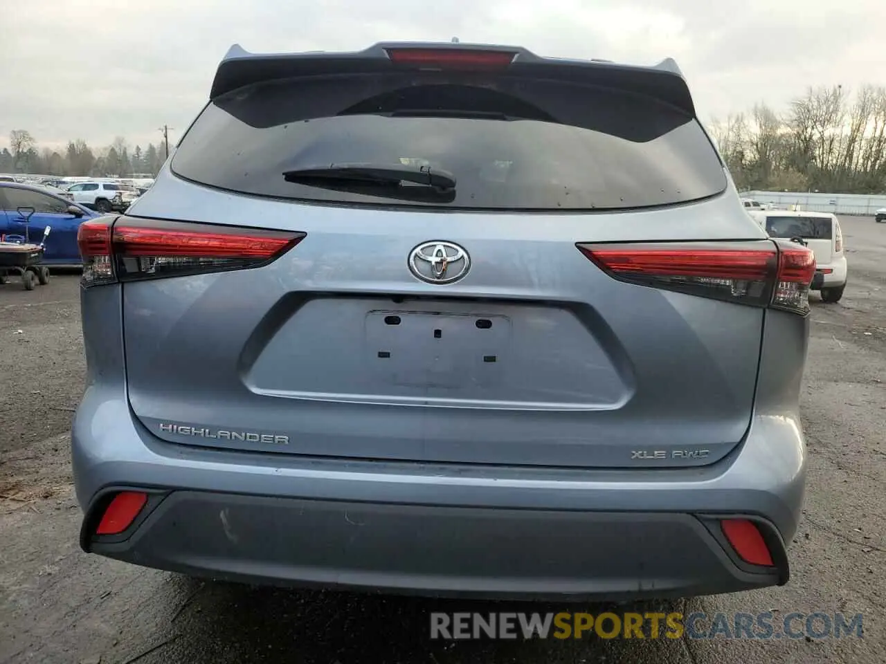 6 fotografías del automóvil dañado 5TDHZRBH6LS028399 TOYOTA HIGHLANDER 2020