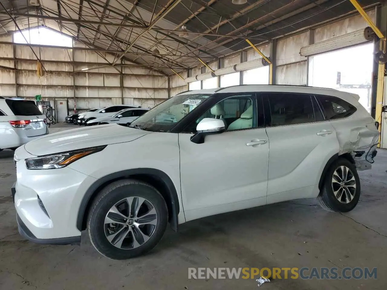 1 fotografías del automóvil dañado 5TDHZRBH6LS517188 TOYOTA HIGHLANDER 2020