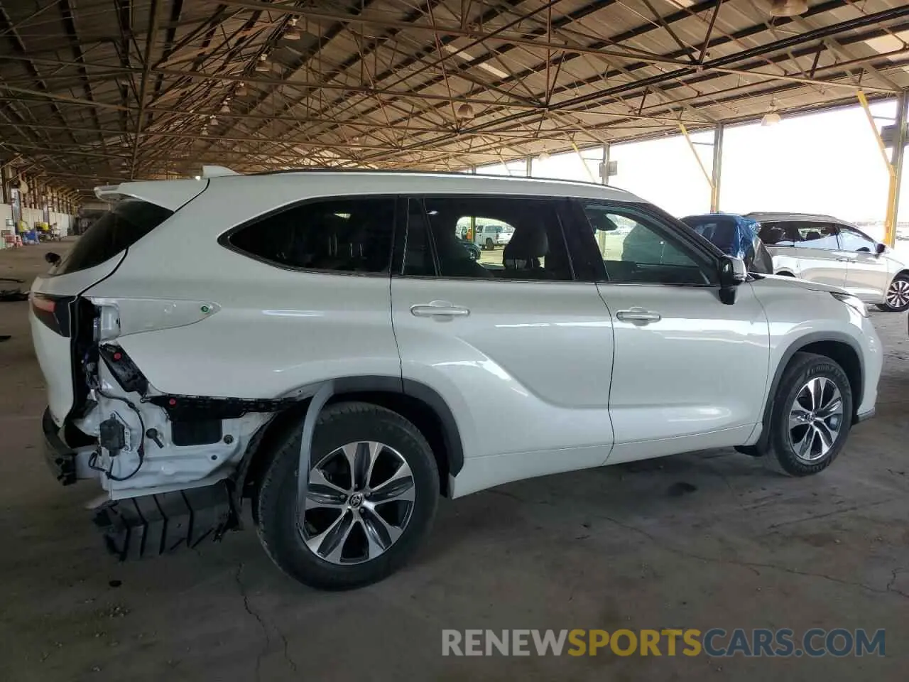 3 fotografías del automóvil dañado 5TDHZRBH6LS517188 TOYOTA HIGHLANDER 2020