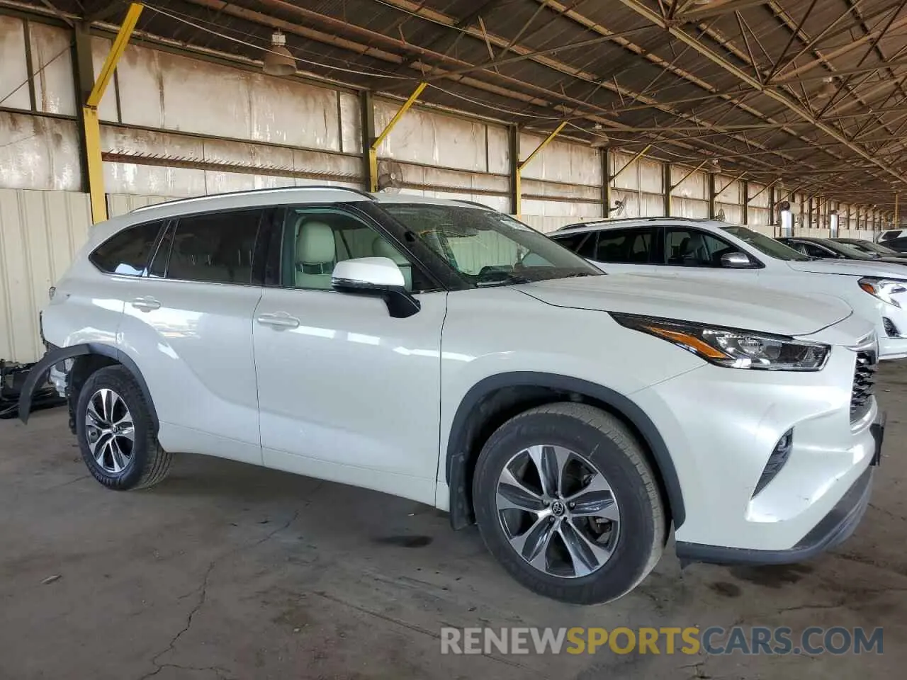 4 fotografías del automóvil dañado 5TDHZRBH6LS517188 TOYOTA HIGHLANDER 2020