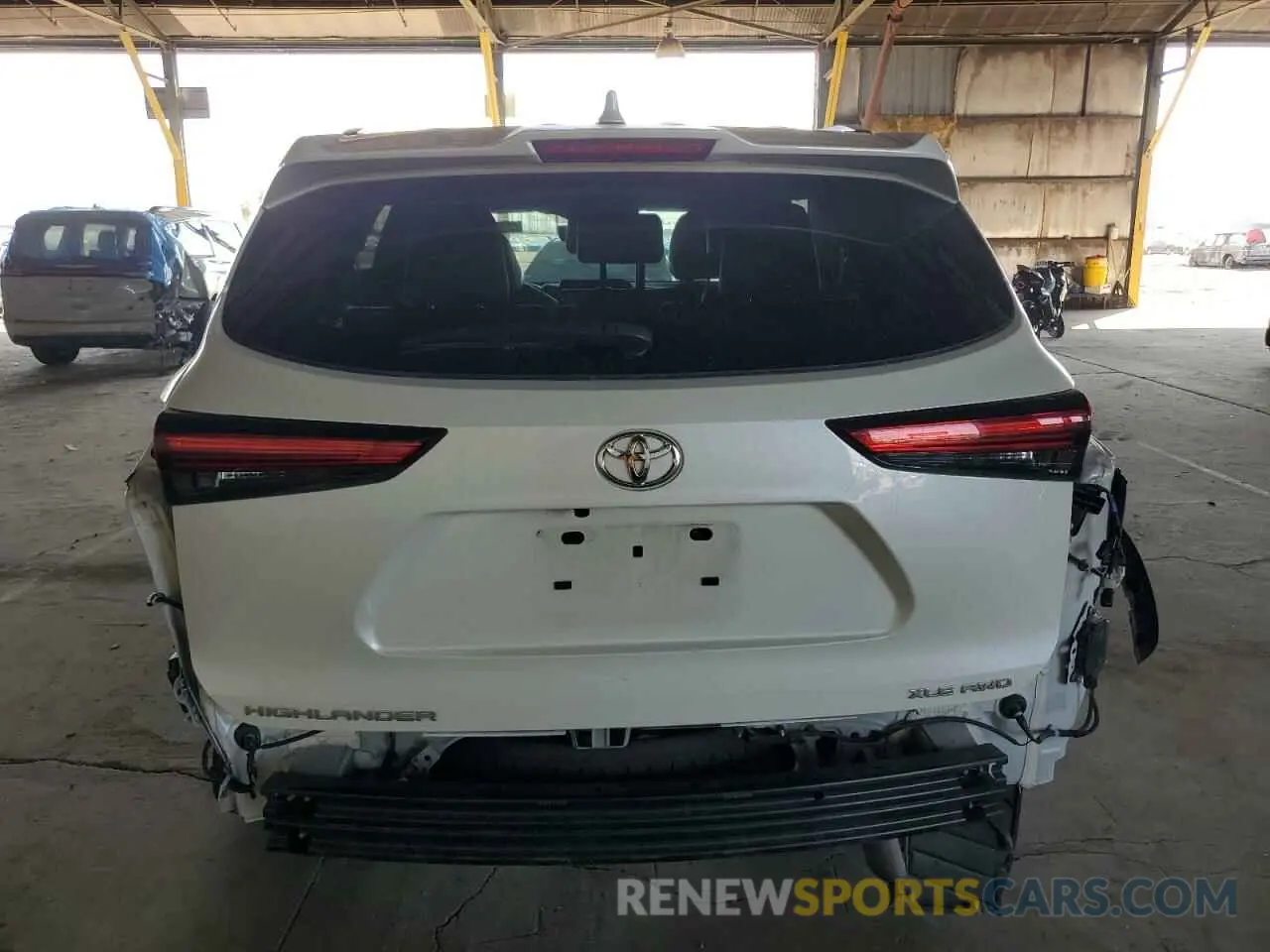 6 fotografías del automóvil dañado 5TDHZRBH6LS517188 TOYOTA HIGHLANDER 2020