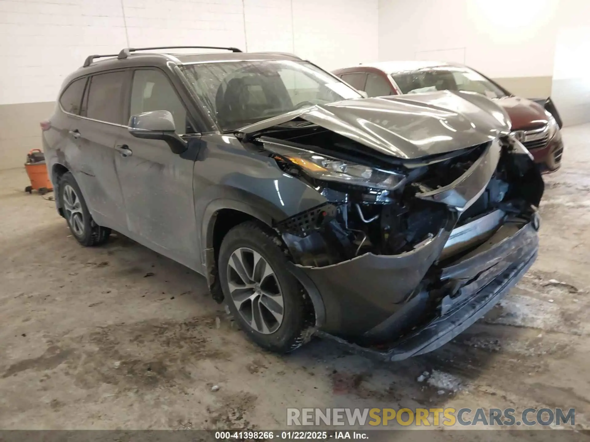 1 fotografías del automóvil dañado 5TDHZRBH8LS004783 TOYOTA HIGHLANDER 2020